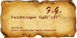 Feichtinger Győző névjegykártya
